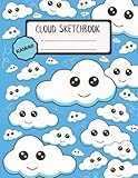 Kawaii Cloud Sketchbook: Sketchpad No Lines - Kawaii Gifts For BFF, Kids, Teens, and...