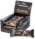 Marca Amazon - Amfit Nutrition Barrita de proteína baja en azúcar (19,6gr proteina -...