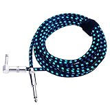 Rayzm Cable de la Guitarra - 3 Metros Silencioso Guitarra/Bajo y Acordes, 1/4' (6.35mm) en...