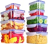 KICHLY 18 Piezas envases herméticos de plástico para Almacenamiento de Alimentos (9...