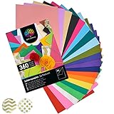 OfficeTree 360 x Papel de Seda Colores A4 - 26 Colores - Papel Seda Colores - Tissue Paper...
