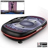 Sportstech Plataforma vibratoria 4D Premium | LED inteligente I 3 motores silenciosos I...