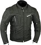 GearX Storm Chaqueta protectora para motocicleta con forro de malla transpirable - Negro,...
