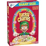 Lucky Charms, Cereal de malvavisco con unicornios, sin gluten, 26.1 oz, 2 Pack(26.1 Ounce)
