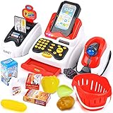 BUYGER Máquina Cajas Registradoras de Juguetes Electrónica Escáner Supermercado Comida...