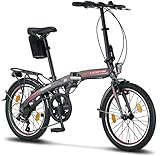 Licorne Bike Phoenix, 20 Pulgadas, Aluminio, Bicicleta Plegable para Hombre y Mujer,...