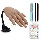 Yokilly Mano Para Practicar Uñas,Mano De Practicas De Uñas Y 100 Piezas De Uñas...