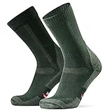 Calcetines de Senderismo y Trekking de Lana Merina para Hombre, Mujer y Niños, Otoño e...