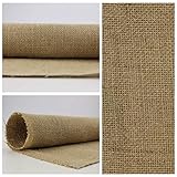 TELA DE SACO ARPILLERA POR METROS COLOR NATURAL 100% YUTE, ancho 150cm (1 METRO)