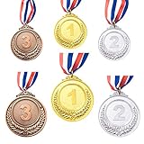 CKANDAY Ganador de 6 Piezas de Oro, Plata, Bronce, medallas, medallas de Metal, premios...