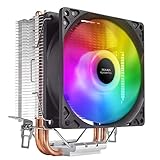 Mars Gaming MCPUARGB, Disipador CPU RGB, 2 Heatpipes HCT, TDP 130W, Silencioso, PWM