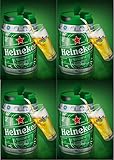4 x 5 l Barril con grifo (de Heineken draught Keg 5%