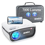 Proyector WiFi Bluetooth, WiMiUS 6000 Lúmenes Proyector WiFi Bluetooth Soporta 1080P Full...