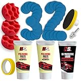 HS Pulir Faros Coche - Kit de polímero líquido para Faros Kit pulir Faros Coche Completo...