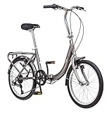 Schwinn Loop - Bicicleta Plegable de 50,8 cm, Color Titanium Silver, tamaÃ±o 16'/One...