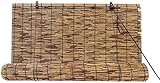 Estores de Bambú Cortina de Madera Natural | Persiana Enrollable para Ventanas (Bambú...