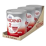 Nestlé Nidina 2 Leche Infantil, Caja de 3 Latas, 2400g