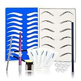 Anself Kit Profesional de Práctica Tatuaje Ceja Permanente Microblading Set Manual Ceja...