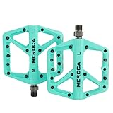 Pedales MTB Pedal de Bicicleta de montaña Fibra de Nylon 9/16 Pulgadas de Plataforma de...