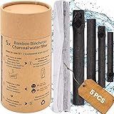 Vibratis Binchotan Orgánico 5x - Carbón Activo Binchotan de Bambú para Purificación de...