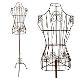 PrimoLiving P-12437 - Maniquí de sastre (altura regulable), color marrón envejecido