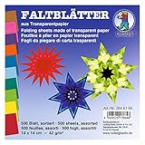 URSUS – plegable hojas papel transparente , color/modelo surtido