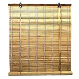 Solagua 14 Medidas de estores de bambú Cortina de Madera persiana Enrollable (150 x 225...