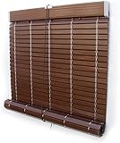 PERSIANA ALICANTINA Enrollable para Ventanas Y Puertas | IMITACIÓN Madera Nogal Oscuro|...