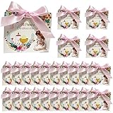 Baokuan Bolsas De Regalo De 25 Pc Holy Communion con Cinta, Pequeñas Bolsas De Golosinas...