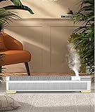 Calefactor de ventilador con humidificador de 2200 W, Eco de bajo consumo, silencioso,...