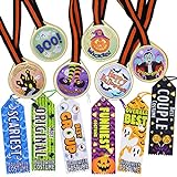 JOYIN 24 Pcs Medallas de Trofeos y Cintas de Trofeos de Halloween para Celebración de la...