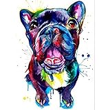 PRACIM Pintura digital para adultos, perros de animales de acuarela, juego de regalo de...