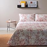 Zucchi - Colcha acolchada para cama doble primavera verano edredón doble cara puro...