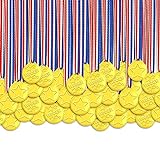 100 Piezas Medallas De PlÃ¡stico para NiÃ±os, Premios De Oro, Medallas para NiÃ±os,...