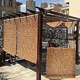 HXSM Cortina De Caña Exterior 180x200cm, Persiana Enrollable para Ventana, Estores De...