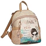 Anekke - Mochila de Mujer - Bolso Mediano - Bolsa Viaje Polipiel con 3 Asas y Bolsillos -...