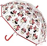 Paraguas de Minnie Mouse, especial para niÃ±os, trasparente y con dibujos, de 8 varillas....