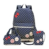 MCUILEE® Conjunto de 3 Polka Dot mochilas escolares/ escolares bolsas/mochila niños...