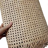 70cm de Ancho Hoja de Malla Abierta de Bambú Mimbre Natural, Rollo de Correas de Ratán...