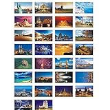 30 piezas Retro Artistic Postcards Picture Postales Postales de viaje Scenery Greeting...