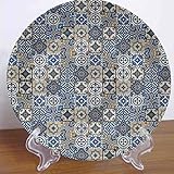 ousente Plato de cena personalizado marroquí de 6 pulgadas, plato decorativo de cerámica...