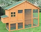FINCA CASAREJO Gran Gallinero Colorado - Gallinero de Madera para 6-9 Gallinas - Incluye...