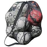 ereqeip Bolsa de almacenamiento para pelotas de fútbol, bolsa de transporte duradera,...