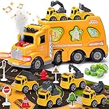 OR OR TU Camión de Transporte Juguetes para Niños 5 IN 1 Rociar Vehículo de Transporte...