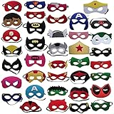 YUNFUN Máscaras para Niños, 38 Piezas Máscaras de Fiesta, Máscaras de Cosplay, Fiesta...