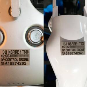 Placas identificativas para drones