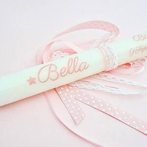 Vela personalizada bautizo